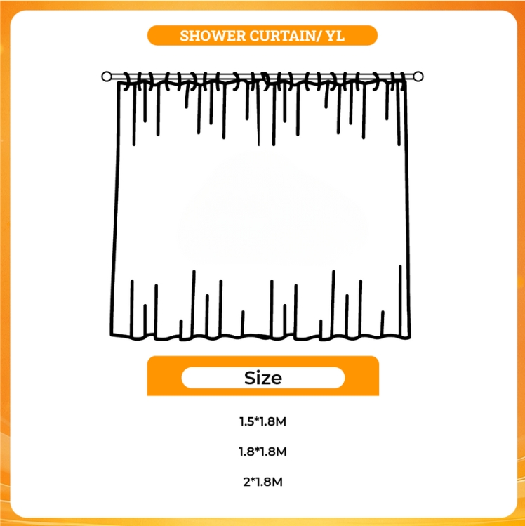 3D shower curtain - Lookism Store