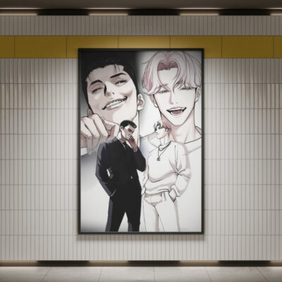 Gun Vs Lee Jihoon Lookism Wall Art