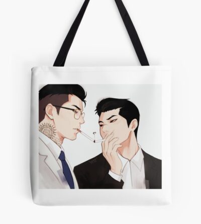 Lookism Gun And Kim Smoking Tote Bag
