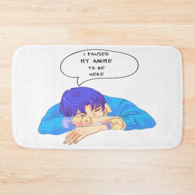 I Paused My Anime Funny Otaku Bath Mat