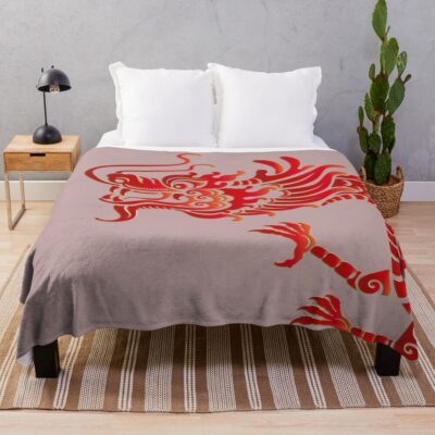 Lookism Essential Dragon Throw Blanket