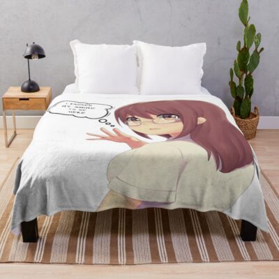 Funny Otaku Quote Anime Throw Blanket